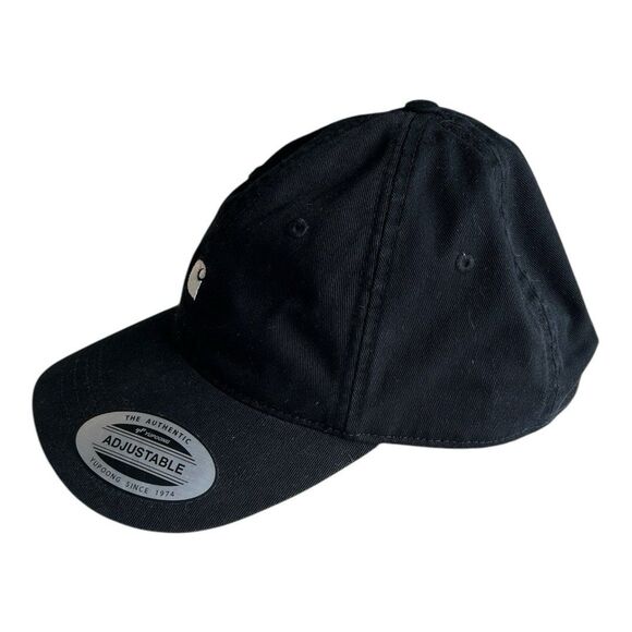 Carhartt WIP Madison Logo Cap Black White | Work In Progress Hat - Picture 3 of 10